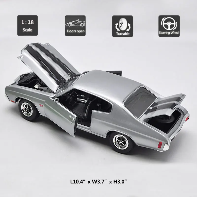 Hommate Welly 1:18 Chevrolet Chevelle SS 454 сплав металлическая модель автомобиля 1/18 Diecasts & Toy