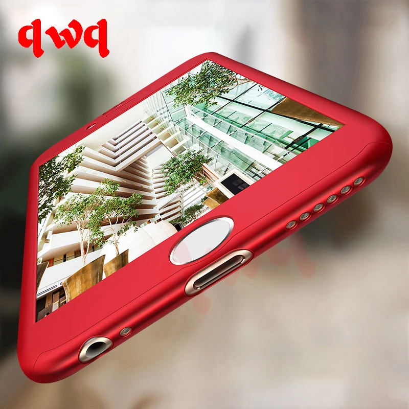 

Luxury 360 Degree Phone Cases For iPhone X 8 7 6 Plus Case Protection Plastic Hard Back Cover For iPhone 6s 7 8 Plus Shell Coque