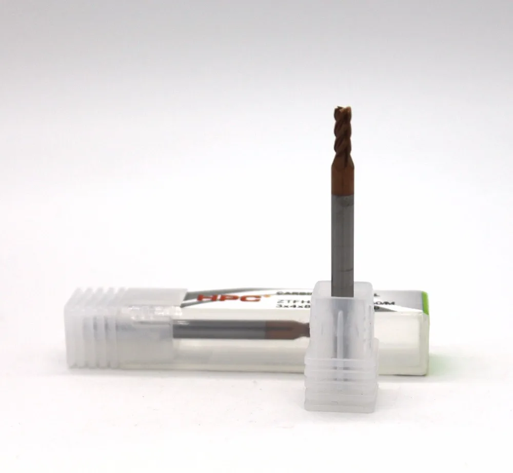 

3X4X8X50 of 4 flutes HRC 58 mill cutter solid carbide end mill CNC machine