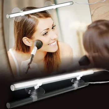 

High Bright Vanity Lights Dressing Table Cosmetic Mirror Light Bathroom Detachable Backlit Mirror Lamp With Suction for Make up