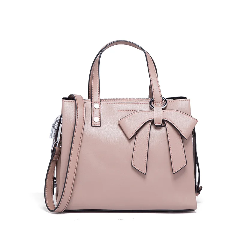

LOEIL Leather handbags Korean version of the tide fashion simple wild child bag female slung shoulder portable handbag
