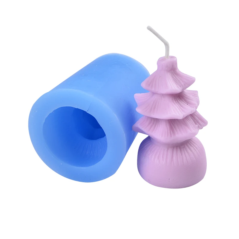3D силиконовая свеча форма для ручной работы мыло формы для творчества из пластика глина Отделка Инструмент Рождественская форма