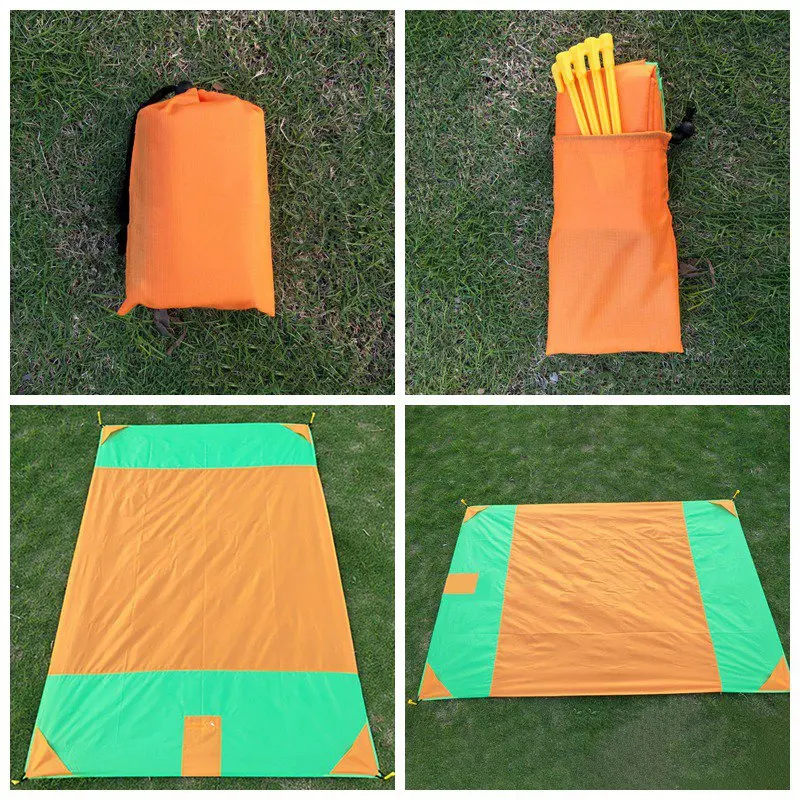 المحمولة رقيقة جدا للطي التخييم حصيرة جيب للماء بطانية في الهواء الطلق سجادة للرحلات الرمال الشاطئ حصيرة 230*160 سنتيمتر