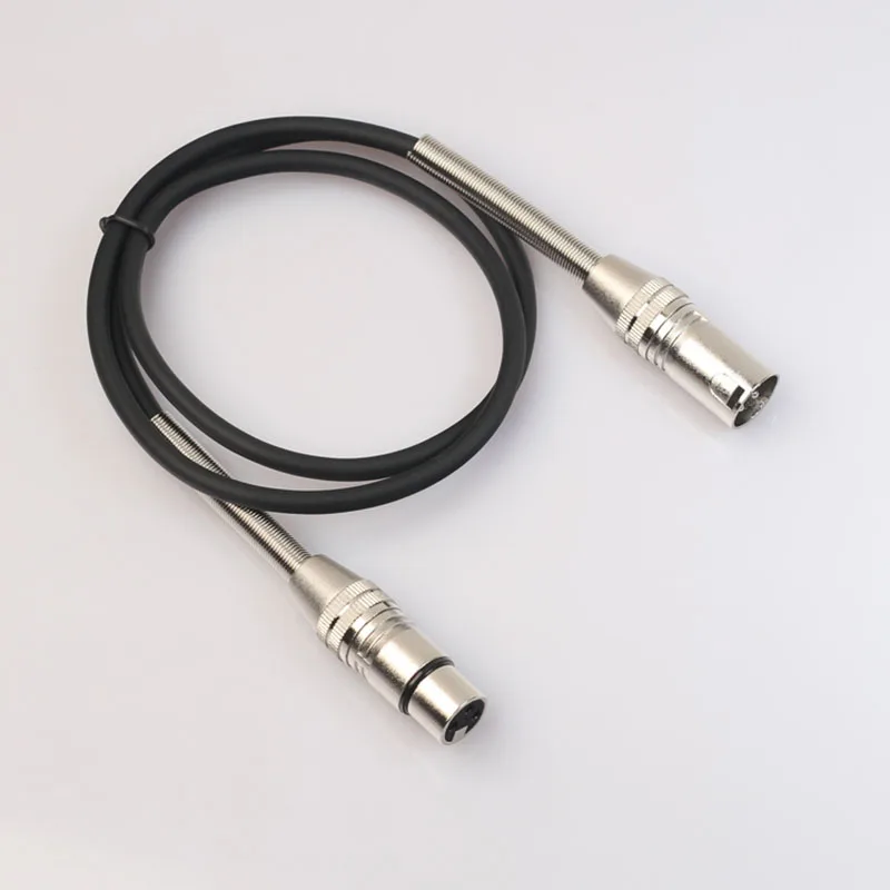 XLR Microphone Cable Male to Female 3pin jack Audio Cable With Spring Protection For Microphone Mixer 1.8m 5m 10m Audio Extension Cord (10)