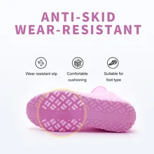 Новинка; 1 пара силиконовых ботинок; Многоразовые водонепроницаемые Нескользящие ботинки; непромокаемые сапоги; TE889