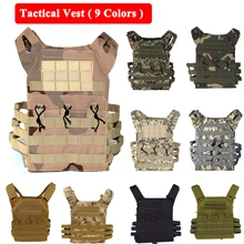 9 цветов тактический Molle несущий Жилет Охотничий страйкбол открытый Пейнтбол спортивный бронежилет J P C простой жилет военный жилет