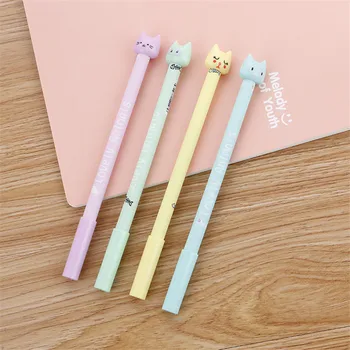 

Candy Colors Cat Gel Pen Cute Animal Cartoon School Office Supply Stationary Creative Lovely Students Stationery Kids Gift