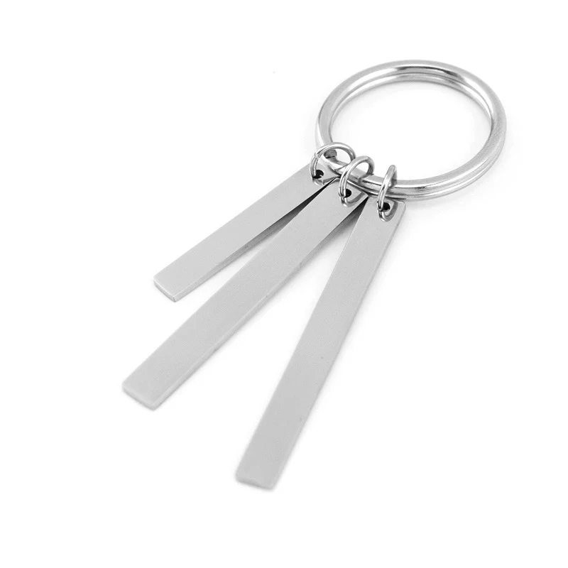 

Wholesale 10pcs Stainless Key Ring Loop ID Rectangle Blank Bar Mirror Polish Key Chain Key Fob Accessory Keyring Gift for Friend