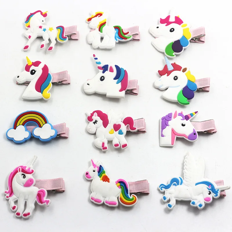 

Gilter unicorn/star clips for girls fashion kids hairpins barrettes cartoon hairgrip hair accessories drop shipping 43