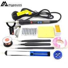 MYPOVOS 90 Вт ЖК-дисплей регулируемая температура Цифровая Электрическая паяльная станция паяльный наконечник замена CXG 936d набор сварочных инструментов