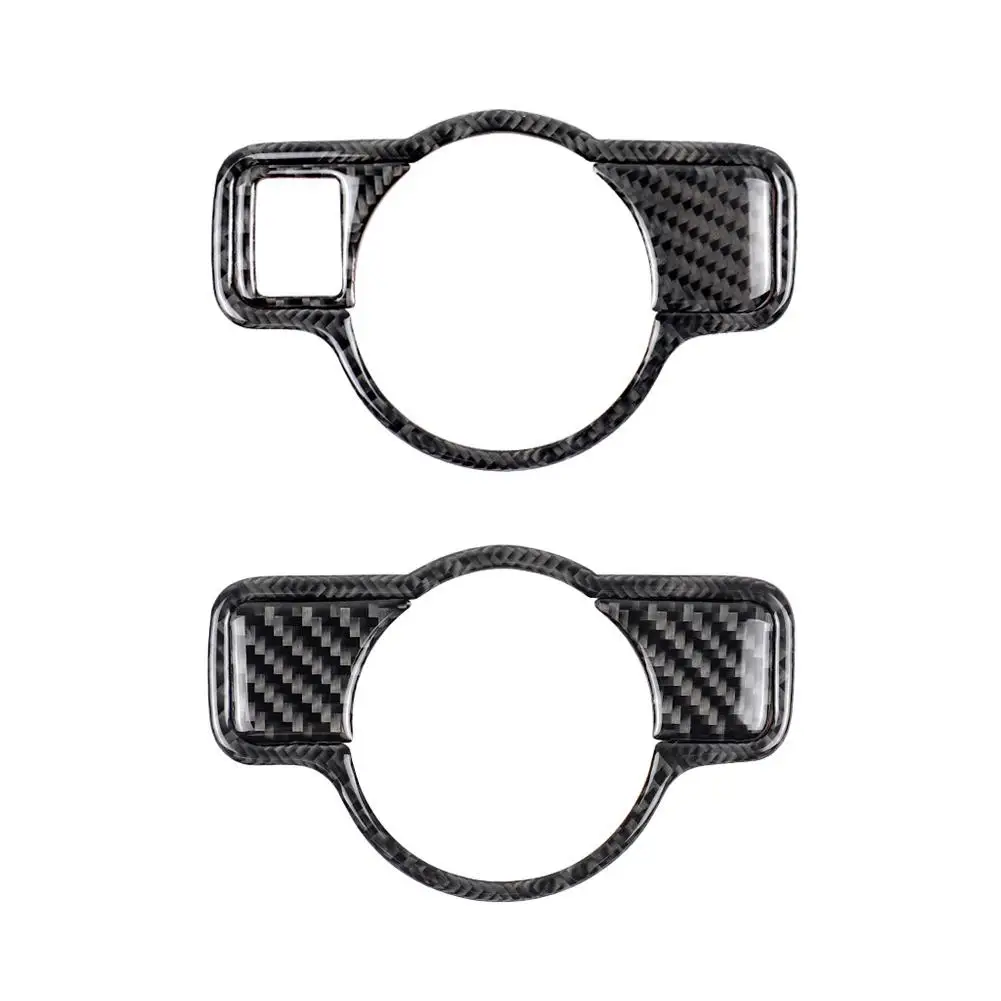

Carbon Fiber Interior Stickers Headlight Switch Frame Decoration Modified Car Sticker Switch Decorative Cover No Discoloration