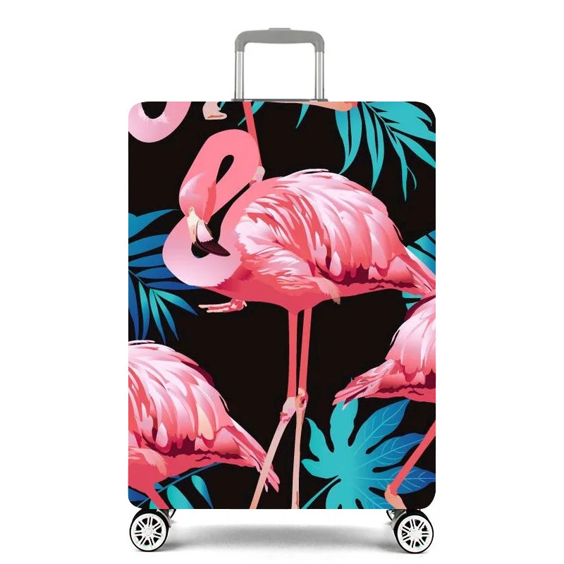 Фламинго серии чемодан защитная крышка для мужчин's женщин Эластичный Чемодан Дорожный Чехол Famale тележка пыли Чехлы против дождя интимные