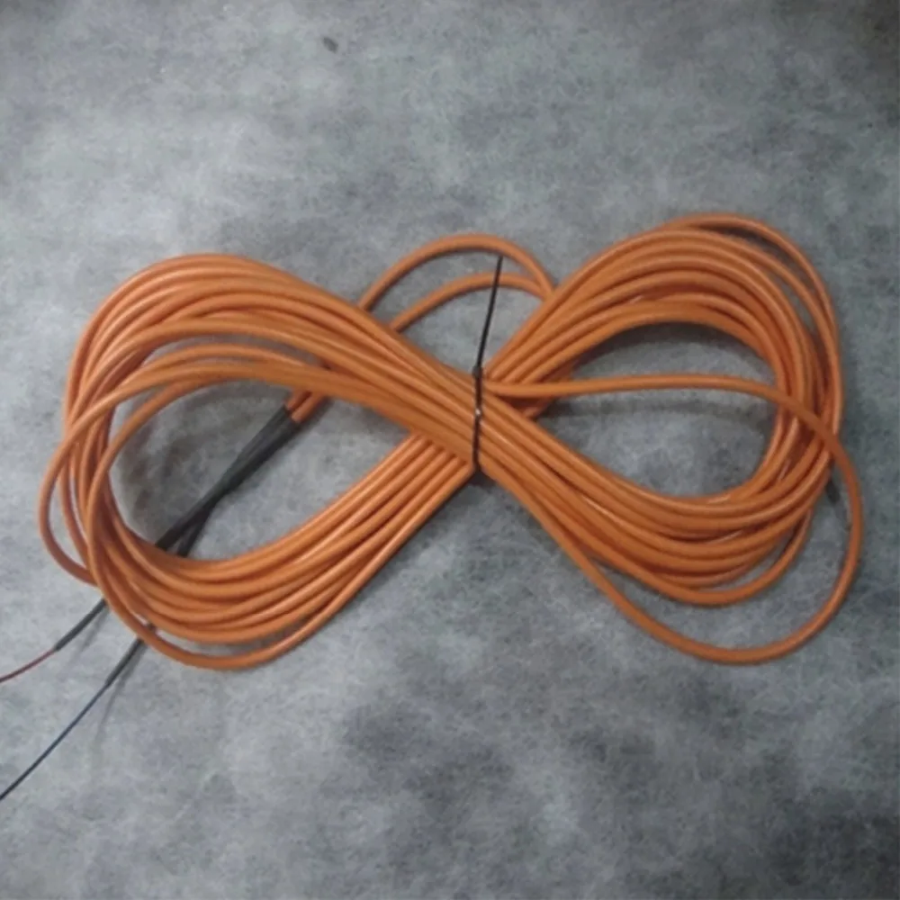 

Infrared underfloor heater electric wire silicone carbon fiber heating cable of warm hotline home system 24K 12.5M 230W 70C