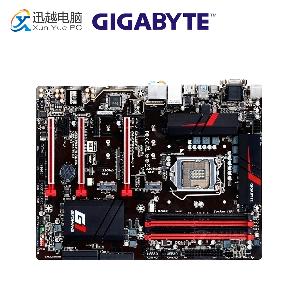 Gigabyte GA-Z170X-GAMING 3 Original New Desktop Motherboard Z170X-GAMING 3 Z170 LGA 1151 DDR4 64G USB3.1 ATX