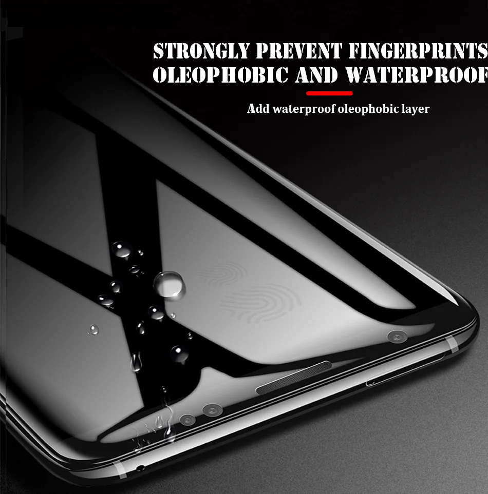 40D изогнутое закаленное стекло для samsung Galaxy S8 S9 Plus Note 8 9 Защита экрана для samsung A8 A6 S7 Edge защитная пленка