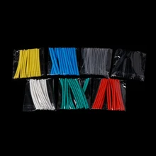 105 Pcs 7 Colors 2.0mm Heat Shrink Tube Retardant Polyolefins 2:1 Tubing Wrap Sleeve Kit