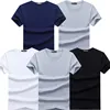 2022 High Quality Fashion Men's T-Shirts Casual Short Sleeve T-shirt Mens Solid Casual Cotton Tee Shirt Summer Clothing 6pcs/lot ► Photo 3/6