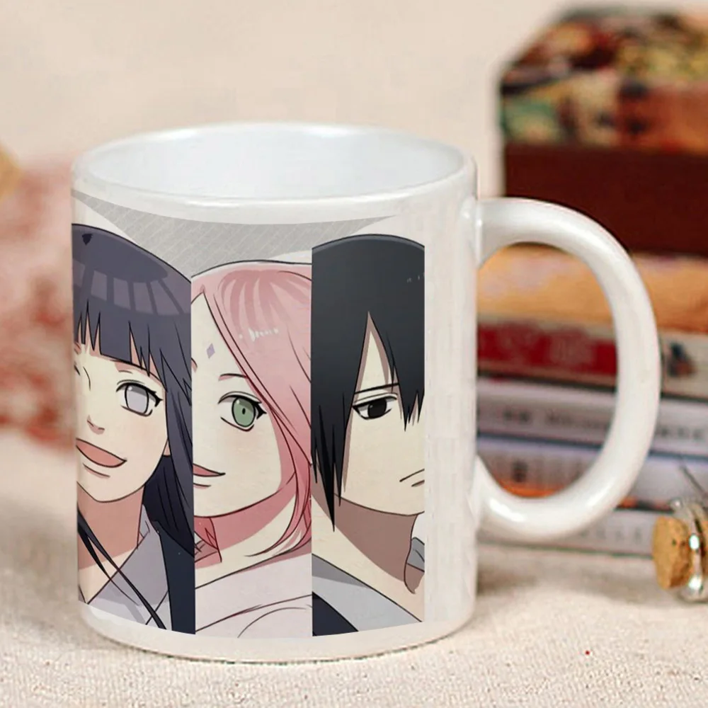 

Japanese Anime NARUTO Mug Ceramic Coffee Mug White, Gift for Friends Fans