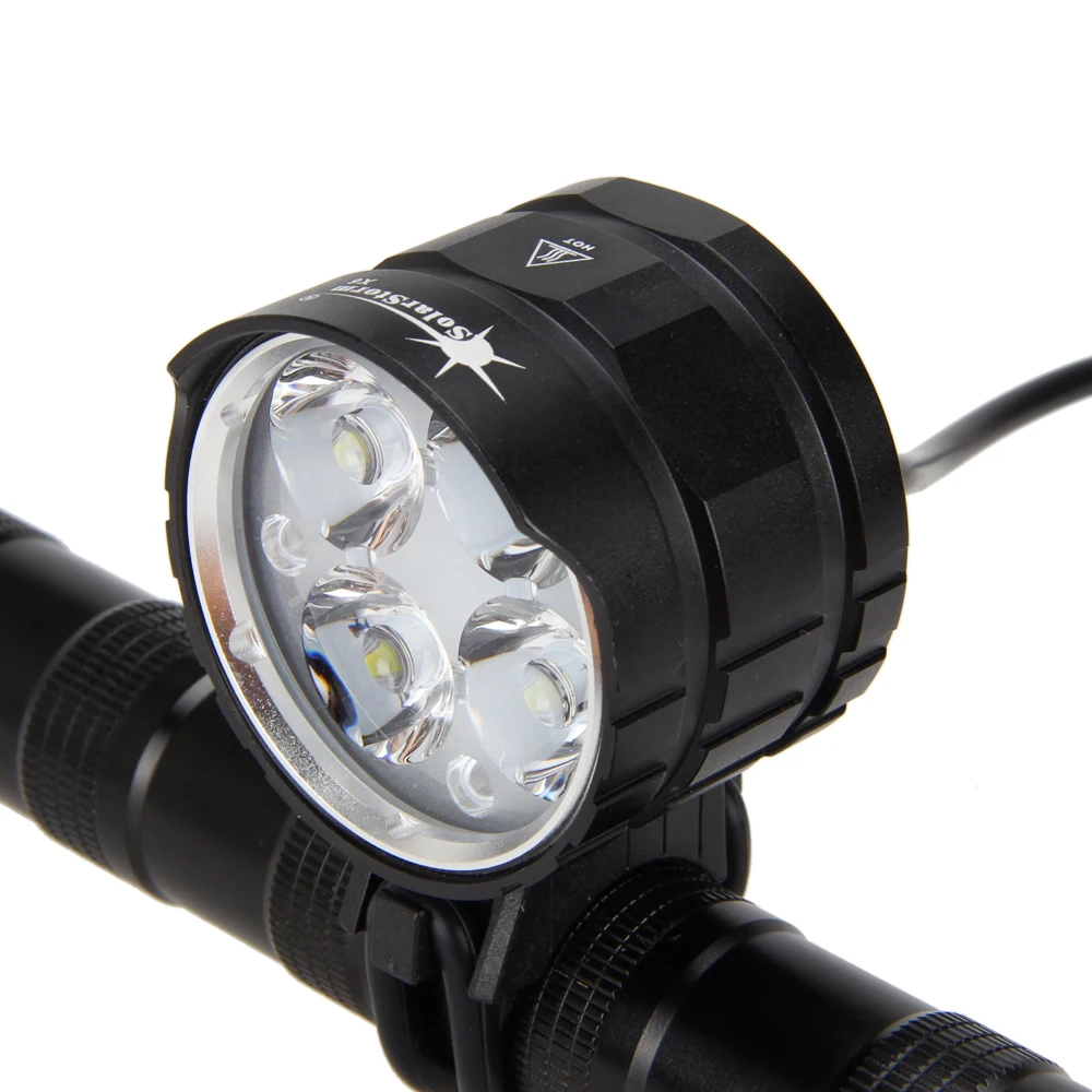 Sale 2000 LM 4x XML T6 SolarStorm Bike LED Light Front Cycling Light Power Bank With 6400mAh Battery AC Charger Bike Accessories 1 Sale 2000 LM 4x XML T6 SolarStorm Bike LED Light Front Cycling Light Power Bank With 6400mAh Battery AC Charger Bike Accessories 1