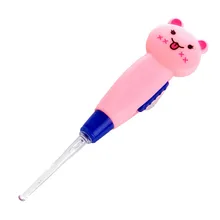 Baby Care Ear Spoon Light Ear Cleaning Lamp Night Light Earplug Spoon With Battery Color Random