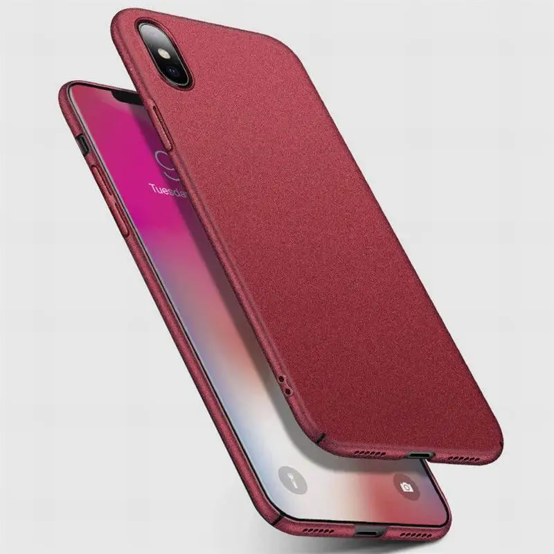 Luxury Ultra Slim Sandstone Matte Scrub Phone Case For iPhone 5 5S SE 6S 6 7 Plus X 10 7 8 Plus