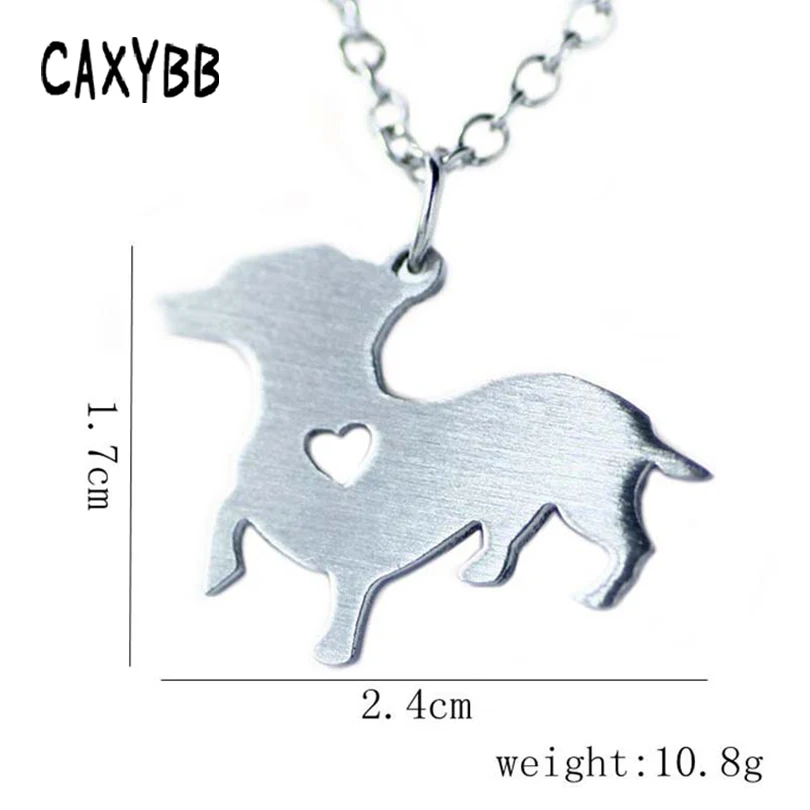 Ожерелье Caxybb из нержавеющей стали для мужчин и женщин изящное колье с животными