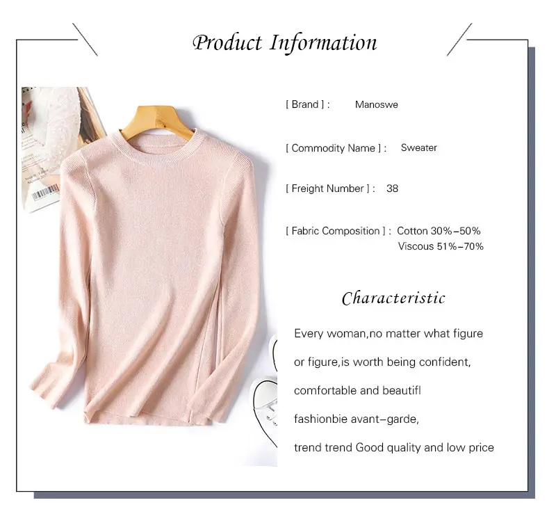 O-neck Knitted Sweater Long Sleeve Pullovers Women Autumn Pullover Feminino Solid Slim Elasticity Ladies Sweaters Winter 2018    (1)