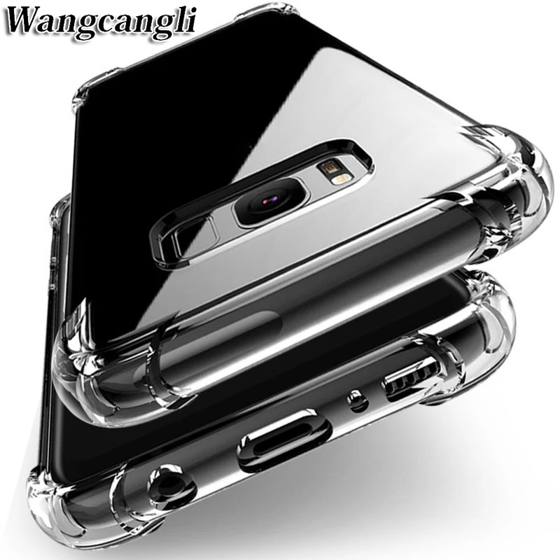 Противоударный прозрачный силиконовый чехол для Samsung Galaxy S7 S6 edge A3 A5 A7 J3 J5 J7 2017 S8 S9