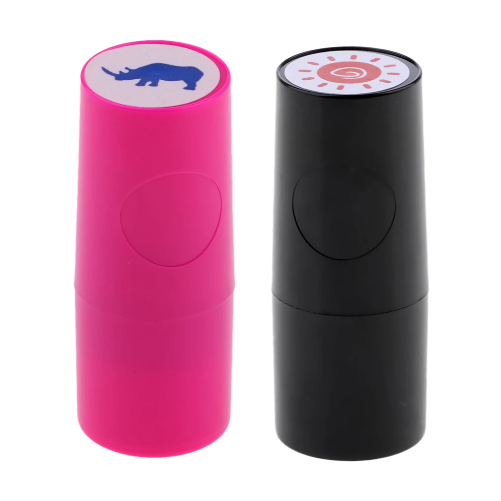 2Pcs/Lot Colorfast Quick-dry Golf Club Ball Stamper Stamp Long Lasting Marker- Sun & Lips/Eyes/Skull/Eagle/Elephant/Rhinoceros
