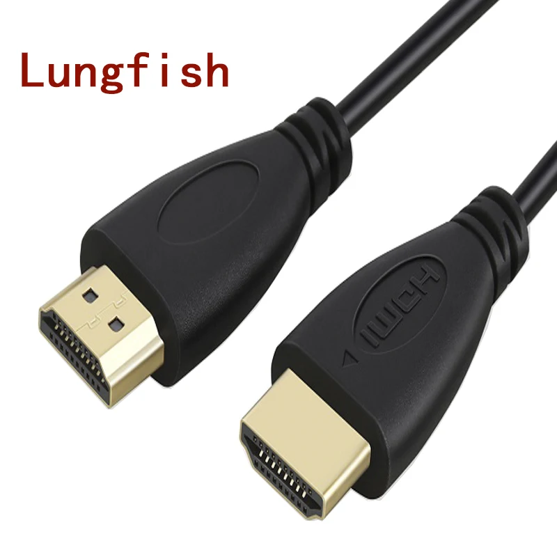 Lungfish High Speed HDMI Cable 1.4 1080P 3D Gold-Plated for LCD Projector TV BOX 0.3M 1M 1.5M 2M 3M 5M 7.5M 10M