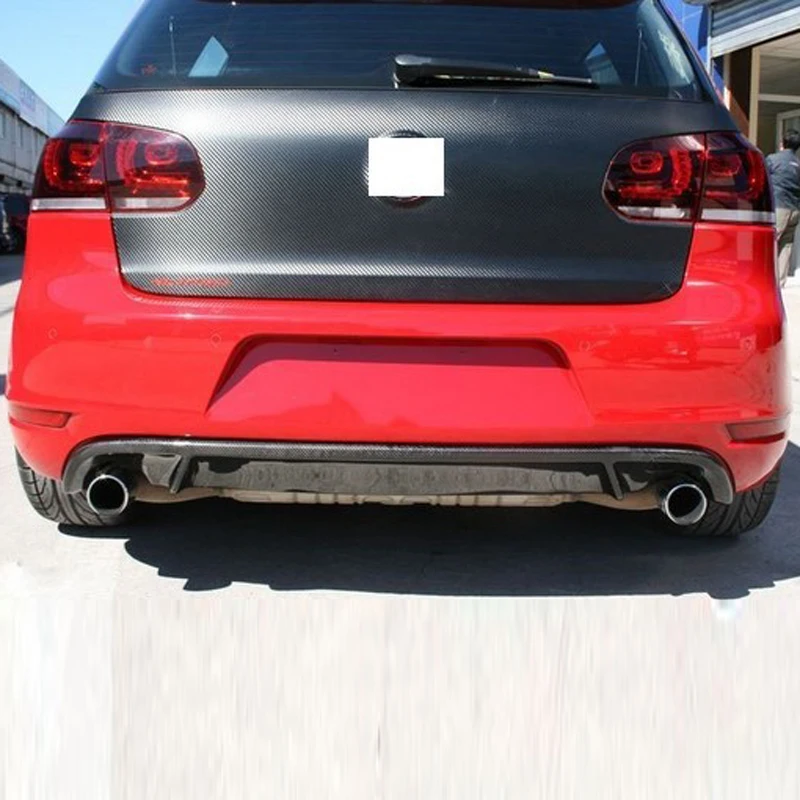 

GTI OEM Style Carbon Fiber Rear Bumper Lip Diffuser for Volkswagen VW Golf 6 MK6 GTI 2009-2012