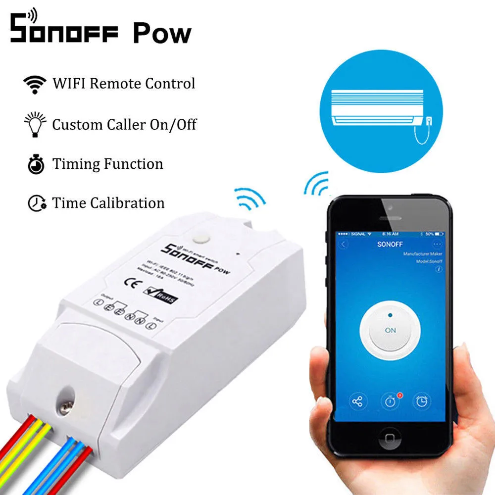 Горячий продукт Snoff Pow 16A WiFi беспроводной умный Swtich модуль измерения энергопотребления модуль дистанционного управления