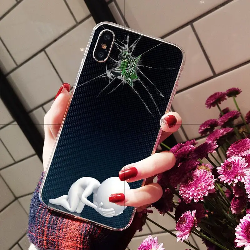 Broken glass screen