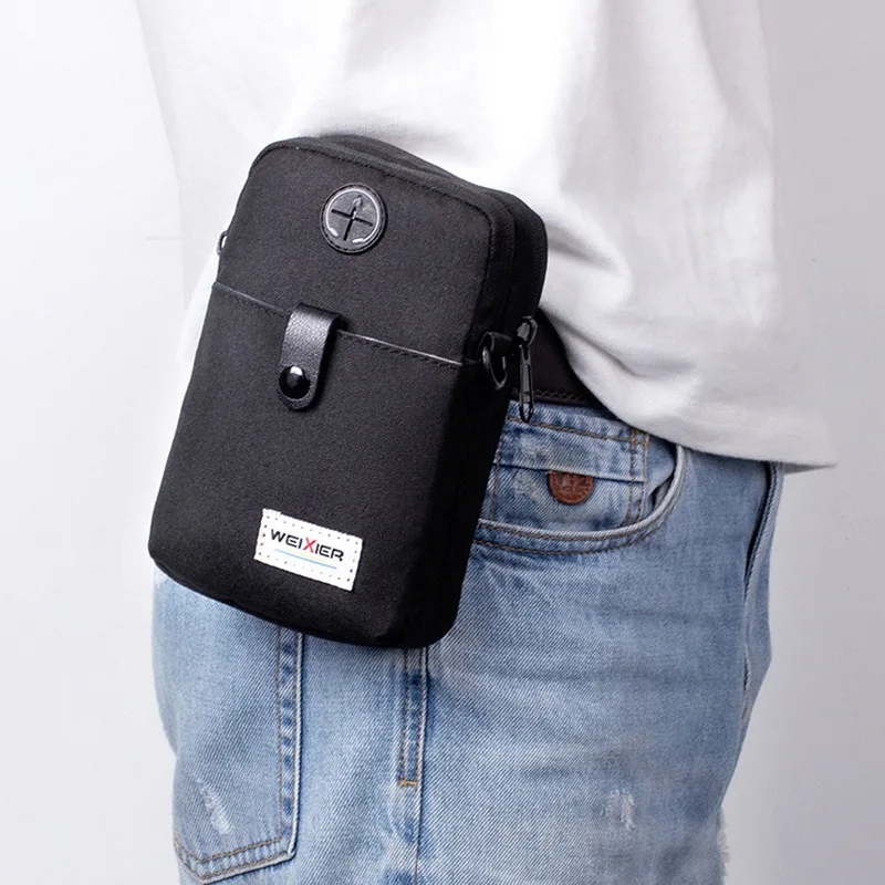 Модная мужская сумка через плечо с карманом для телефона, сумка через плечо для мужчин, многофункциональная Мужская маленькая сумка с клапаном