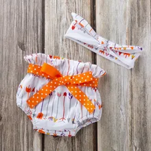 Стиль, милое нижнее белье с бантом для маленьких девочек, высокое качество, Блумер С Рюшами, подгузники