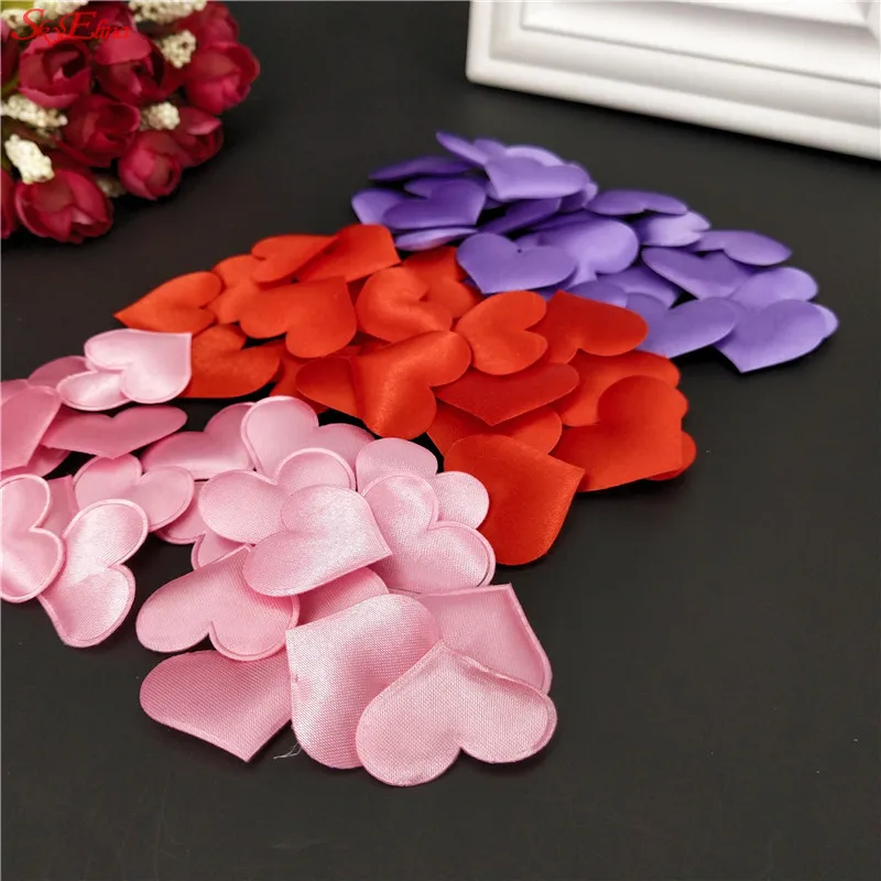 1000 шт. искусственные поролоновые лепестки в форме сердца 3 см 5ZHH198|petal confetti|flower