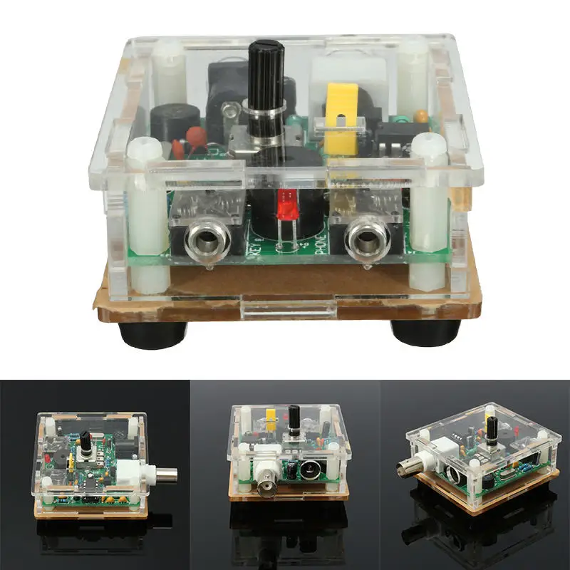 

Mayitr Новый Собранный DC 9-13,8 V S-PIXIE CW QRP Коротковолновая приемопередающая радиостанция 7,023 МГц S-PIXIE CW QRP приемопередатчик с случае