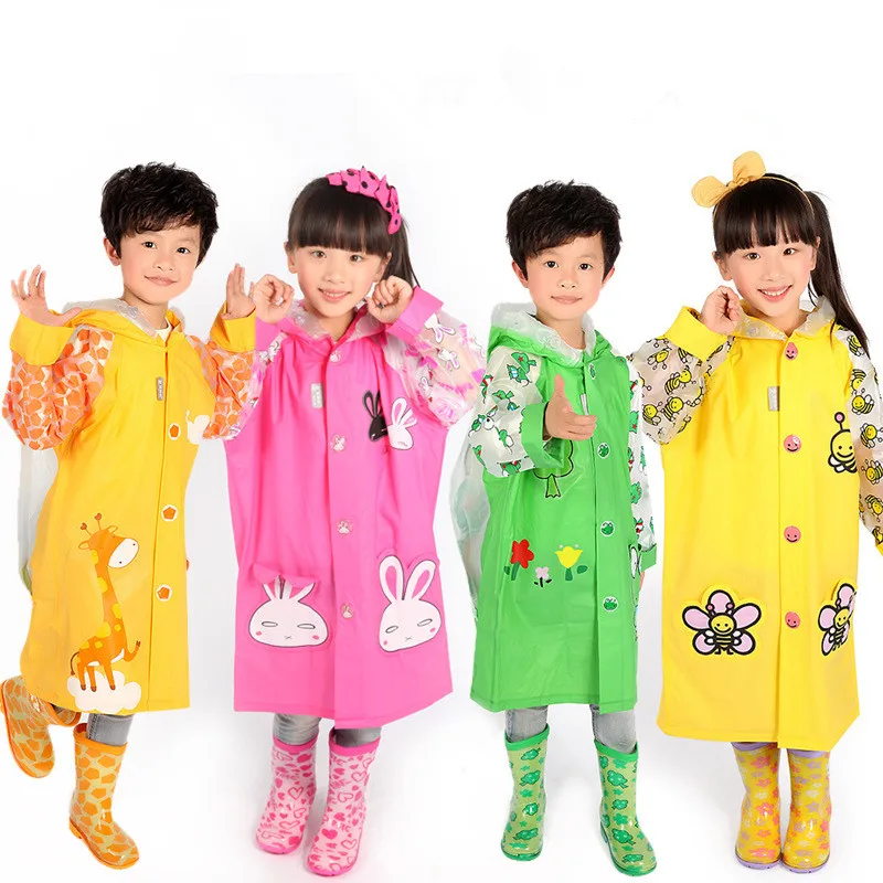 2016 hot sale Free Shipping Kids Rain Coat children Raincoat Rainwear