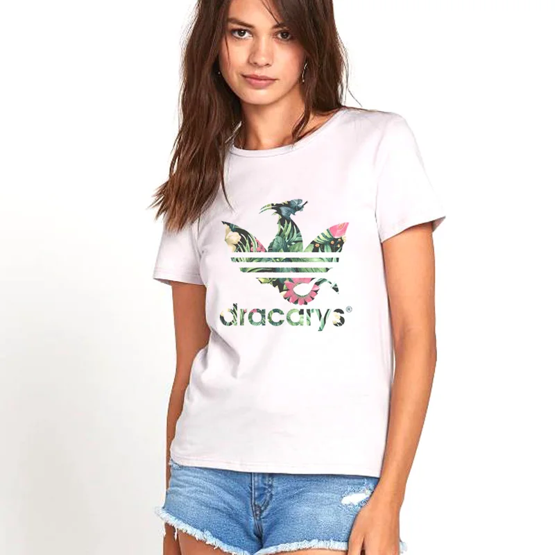 

Camiseta Dracarys T-Shirt Floral Game of Thrones Mother of Dragons Khaleesi T Shirt Flowers Dragon Fire Summer Tops S-XXXL
