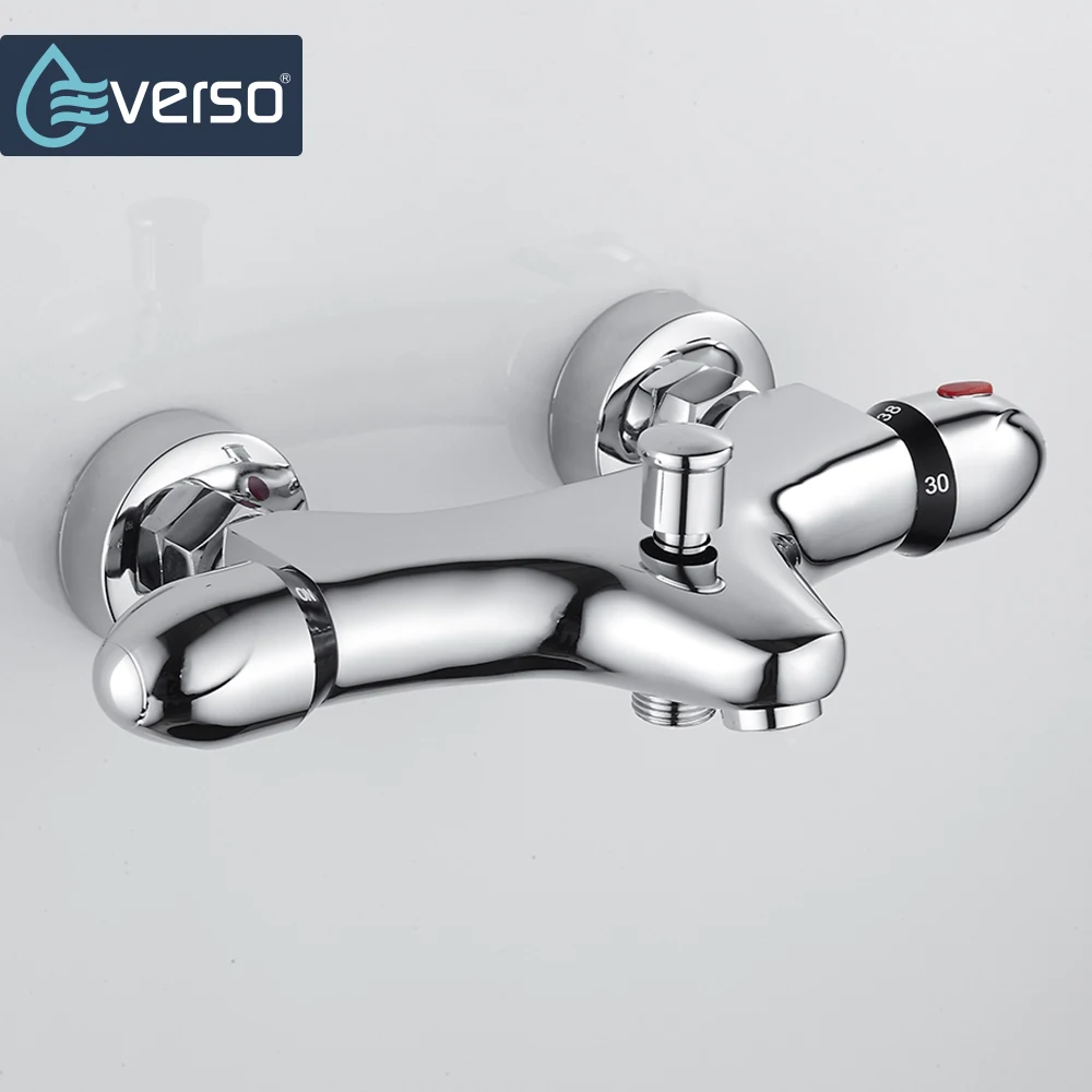 everso bagno doccia rubinetto rubinetto maniglie doppie miscelatore termostatico valvola termostatica vasca da bagno rubinetti a
