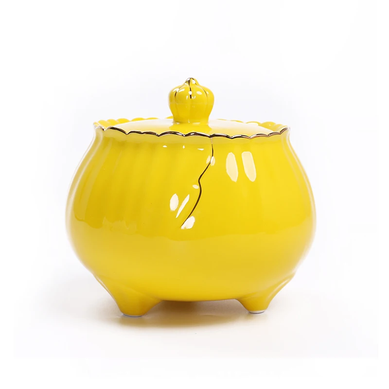 Jingdezhen Ceramic Tea Jar Canister Gift Sealed Tank Shining Shadow