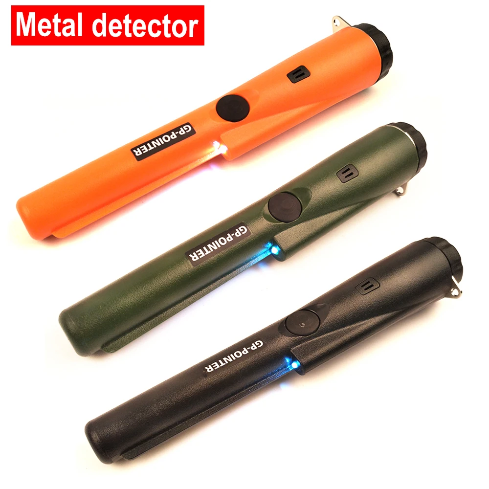

Hand-held High Sensitive Metal Detector GP-pointer Pinpointing Gold Detector Static Alarm with Bracelet and LED Light Free Gifts