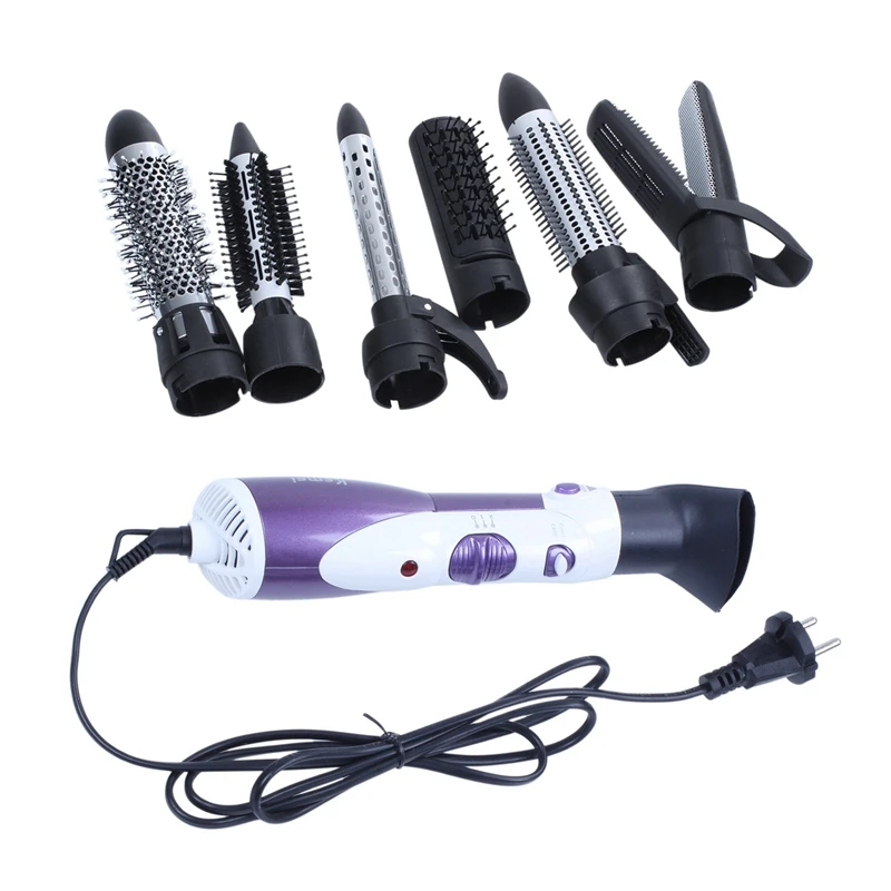 Kemei KM-585 Seven in one multi-function hair dryer Purple