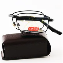 Lentes De Lectura Clara Vida складные очки для чтения портативные складные стеклянные очки с чехол для мужчин и женщин+ 1,5+ 2+ 2,5+ 3+ 3,5+ 4