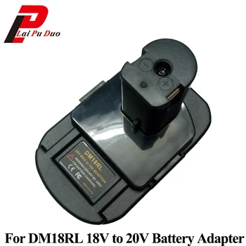 

DM18RL Battery Adapter for Dewalt For Milwaukee 20V/18V Li-Ion battery For Ryobi 18V P108 ABP1801 Battery