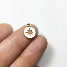 Eruifa Pretty 20 шт 10 мм анис, звезда, цинковый сплав, женские подвески, ожерелья оптом, серьги, браслет, ювелирные изделия, сделай сам, ручная работа, 2 цвета