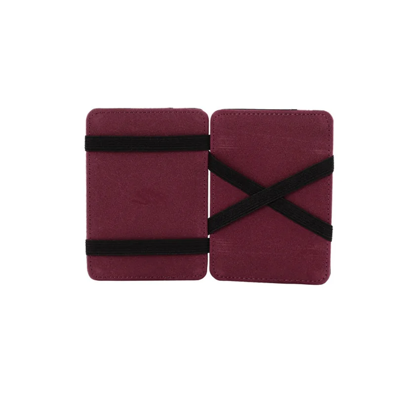 

Woman Men Bag Mini Neutral Grind Magic Bifold Leather Wallets Card Holder Purse porte carte coin wallet floral card holder