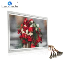 21,5 Дюймов 6 шт металлические кнопки серебристые рамки для фотографий экран дисплеи цифровая видео реклама