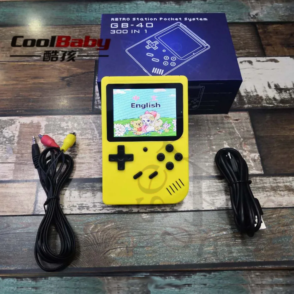 

2018 High Quality 3.0" LCD Screen Handheld Game Player Built-In 300 Classic Video Game Console Rechargeable Game Players Gifts