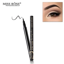 MISS ROSE черная жидкая подводка для глаз карандаш для глаз макияж подводка для глаз стойкая косметика "Maquillage" водонепроницаемый
